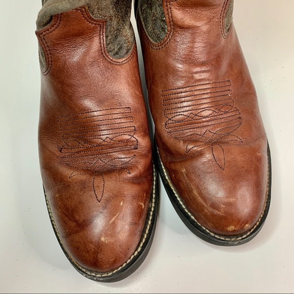 Durango Western Brown Boots - Picture 2 of 7